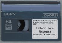 Historic Hope Plantation tape 7